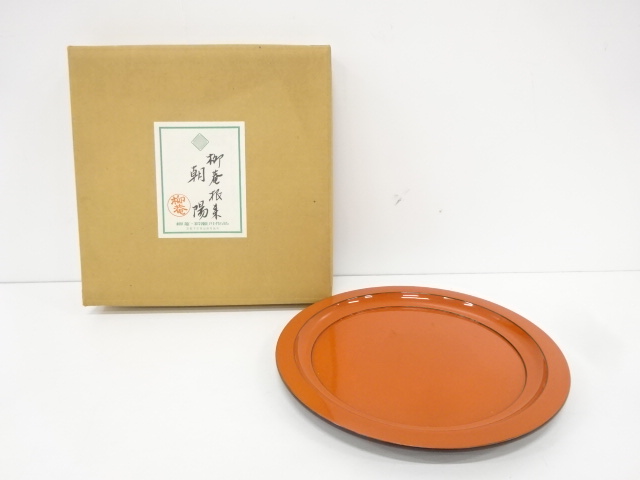 炉縁 独楽繋 蒔絵 漆器 茶道具 光月 静峰 木箱炉縁 独楽繋 蒔絵 漆器